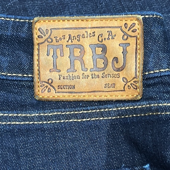 👖🎯 TRUE RELIGION Made in USA Dark Wash Straight Leg Jeans | Sz 29 TRBJ Patch - Picture 3 of 6